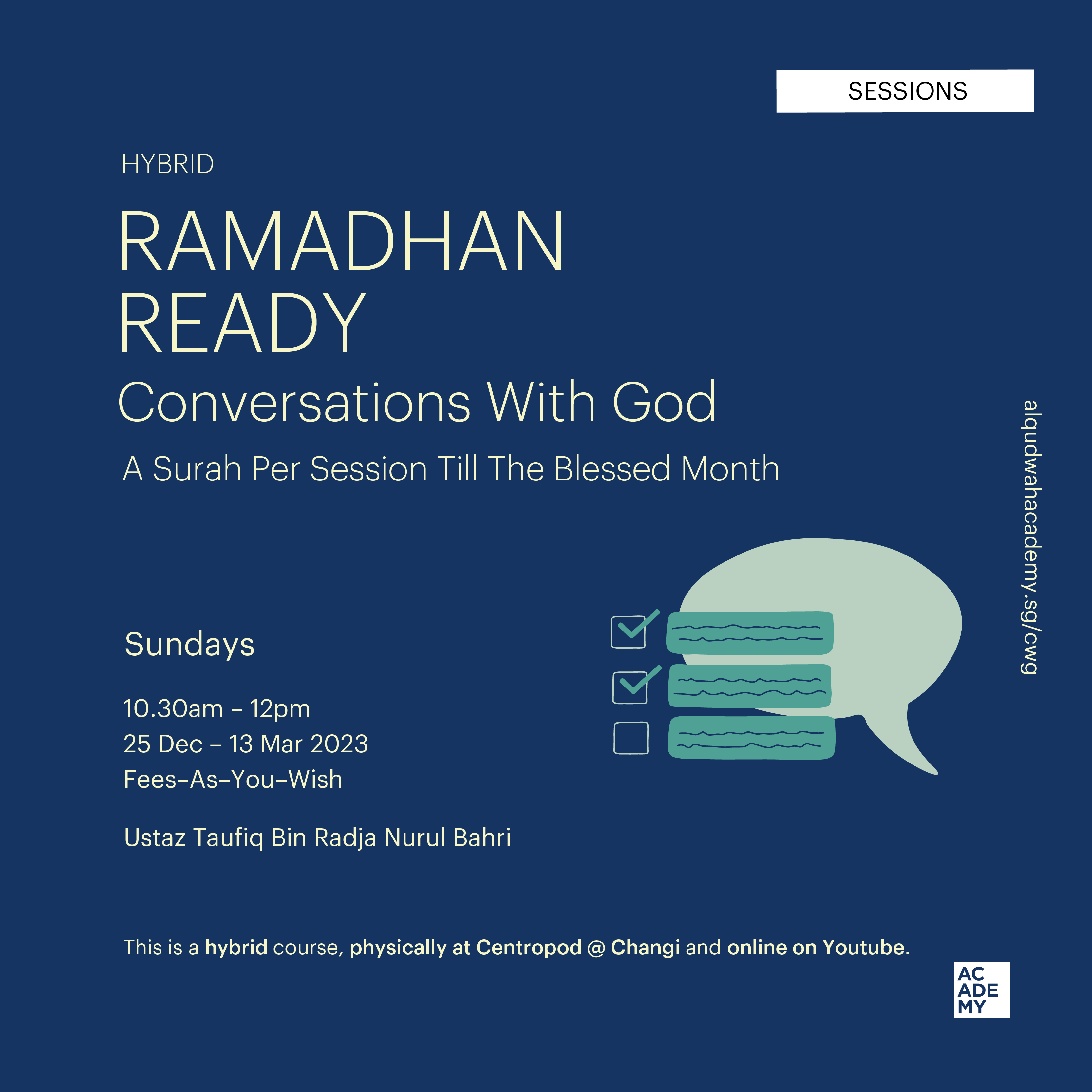RAMADHAN READY: A SURAH<br />
PER SESSION TILL THE BLESSED<br />
MONTH